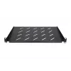 Prateleira Extralink SHELF 1U para armários de parede de 19 polegadas, 1U, 300 mm, preta, metal