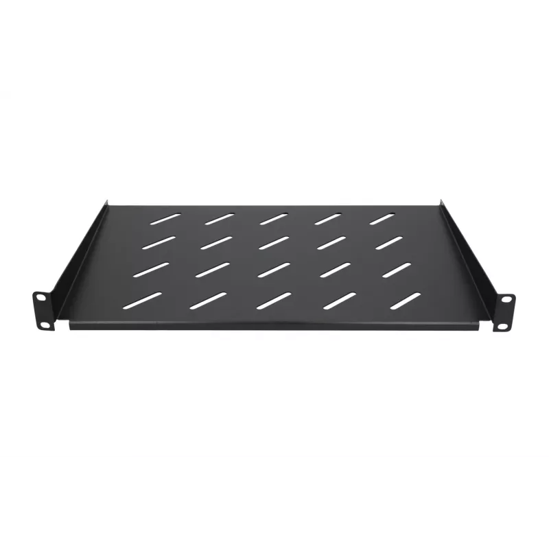 Prateleira Extralink SHELF 1U para armários de parede de 19 polegadas, 1U, 300 mm, preta, metal