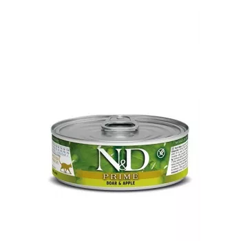 Comida húmida para gatos Farmina N&D Prime Boar & Apple saco 70 g — gatos adultos, 13% proteína, 75% humidade, sem glúten