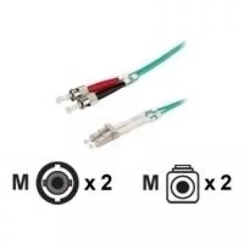 Cabo de patch de fibra ótica ROLINE OM3 LC/ST 50/125µm 5m