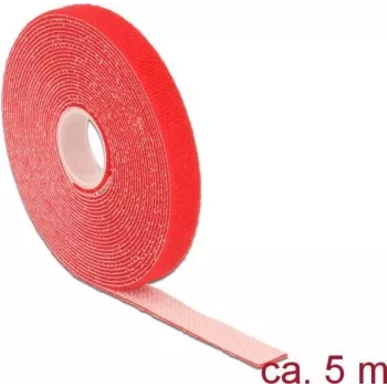 Fita adesiva de velcro DeLOCK 18719 vermelho