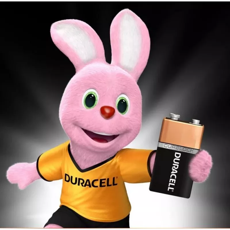 Pilha Duracell 9V embalagem individual 9VDUR BT0009