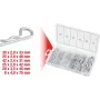 KS Tools sortido de cavilhas elásticas de abas, 1,8x33 - 3,9x75 mm, 150 unid., 970.0060