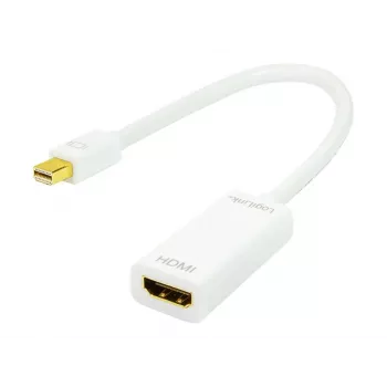 Adaptador de cabo de vídeo LOGILINK Mini DisplayPort para HDMI Type-A CV0036A, 0,1 m, cinzento