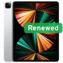 APPLE RENEWED | CPO | iPad Pro (2021) 6.ª geração | 12,9 polegadas | M1 | 8 GB | 128 GB | prateado | iPad OS | 12 meses de garantia