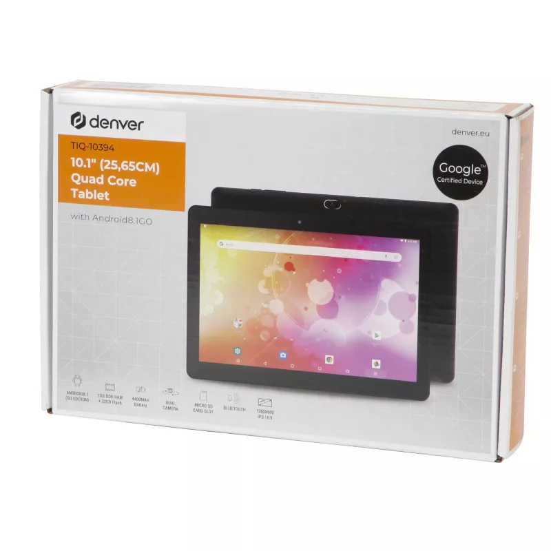 Tablet Denver TIQ-10394 10,1 polegadas 1,2 GHz 1 GB RAM 32 GB Android 8.1 Go
