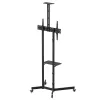 Suporte / carrinho para TV Maclean, prateleira para câmara, com rodas, 37-70, carga máx. 45 kg / 5 kg prateleira, VESA máx. 600x400, MC-113 B