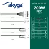 Fonte de alimentação Flex-ATX Akyga AK-I1-200 200 W, PFC passivo, ventoinha de 40 mm, cinzento