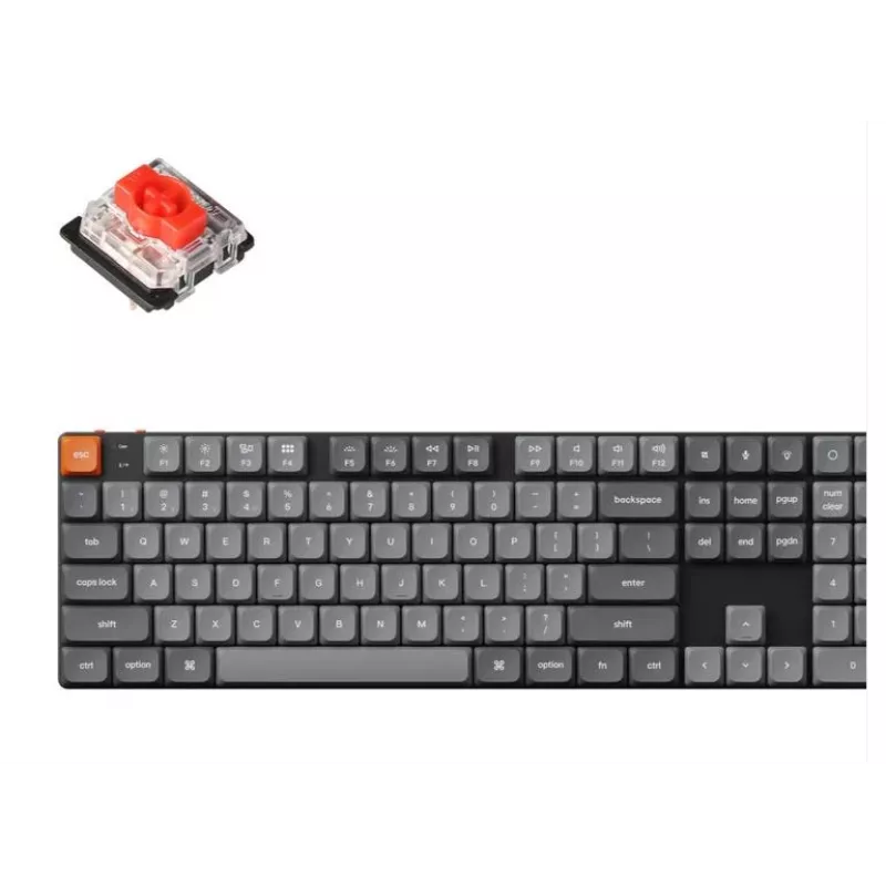 Teclado mecânico sem fios Keychron K5 MAX preto Low Profile