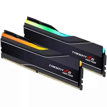 G.Skill Trident Z5 Neo RGB - DDR5 - Kit - 32GB: 2 x 16GB - DIMM 288-PIN - 6400 MHz / PC5-51200 - CL32 - on-die ECC - preto mate (F5-6400J3239G16GX2-T