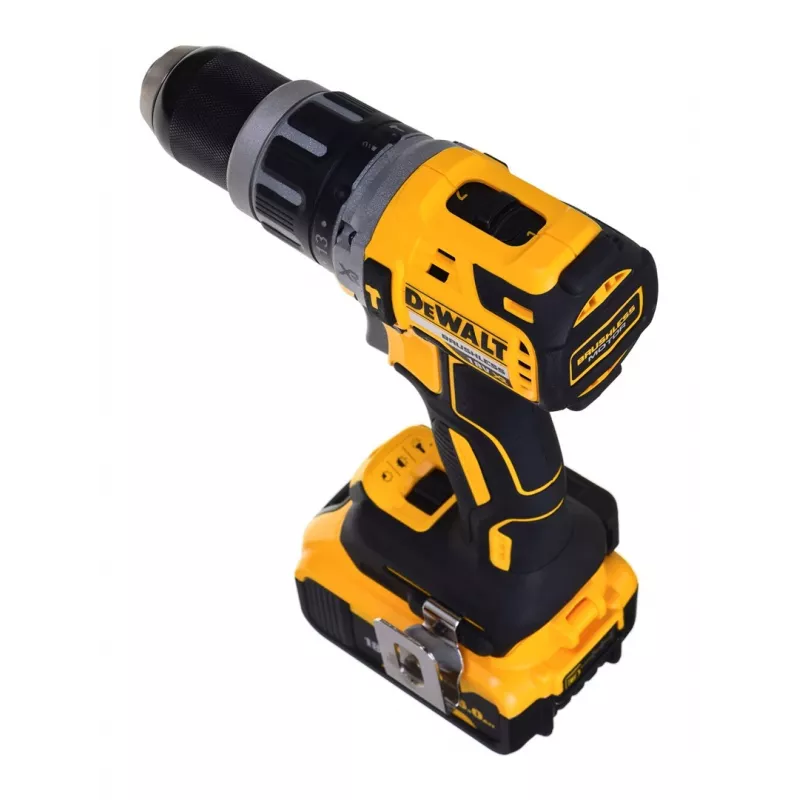 Conjunto combinado para ferramentas elétricas DeWALT DCK2080P2T-QW — 18V Li-Ion 5Ah (2x), rebarbadora DCG405, aparafusadora, rosca M14 para prato de lixar, mala de transporte