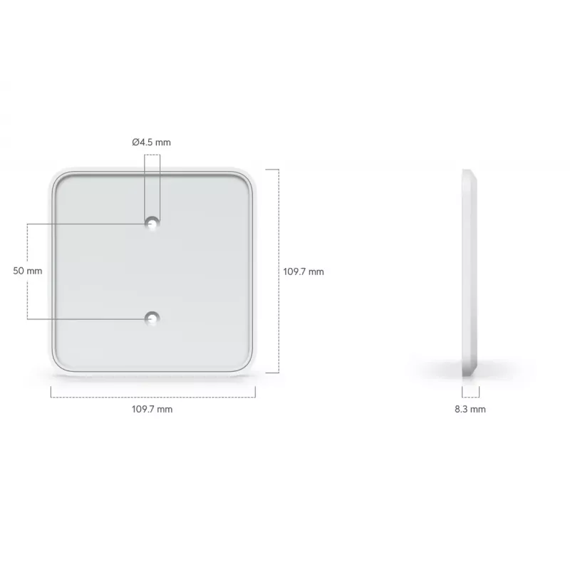 Suporte de montagem Ubiquiti UACC-FM-16cm policarbonato branco 109,7 mm