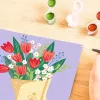 Conjunto de pintar por números Ravensburger CreArt - Quadro de tulipas, modelo 25518