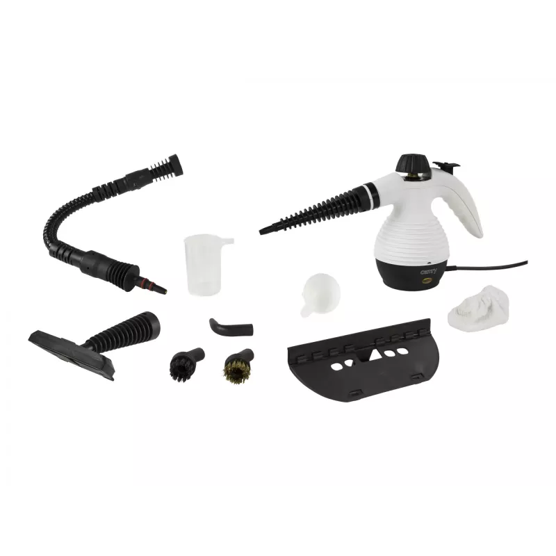 Camry Premium CR 7021 Limpador a vapor portátil 0,35 L 1500 W Preto, Branco