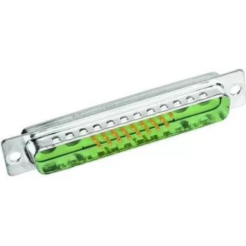 Ficha de cabo D-Sub 2 Harting 09 69 211 5072 verde metálico