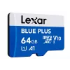 Cartão de memória MicroSDXC Lexar BLUE PLUS 64 GB UHS‑I 100 MB/s U1 V10 (azul)