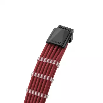 Cabo CableMod C-Series PRO ModMesh 12VHPWR para 3x PCI-e para Corsair - 60 cm, vermelho escuro