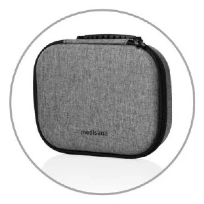 Medisana MG 200 mini pistola de massagem, Smart Mode, 4 cabeças, 5 níveis de intensidade, 147 x 126 x 50 mm, cinzento