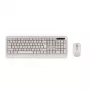 Conjunto de teclado e rato sem fios Tellur TLL491171 com recetor Nano-USB, creme
