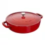 Assadeira Staub Chistera 28 cm redonda vermelho cereja 40511-474-0 405114740 (40511-474-0)