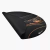Tapete de proteção de chão Arozzi Zona Round Floor Pad – preto/dourado, tapete de proteção redondo para pavimentos