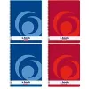Caderno de escrita Herlitz 10834117 A4 80 folhas vermelho