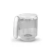 Robot de cozinha para bebé neno Cibo 300 W, tigela de 0,3 L, cozer a vapor e triturar, aquecer, cinzento/branco