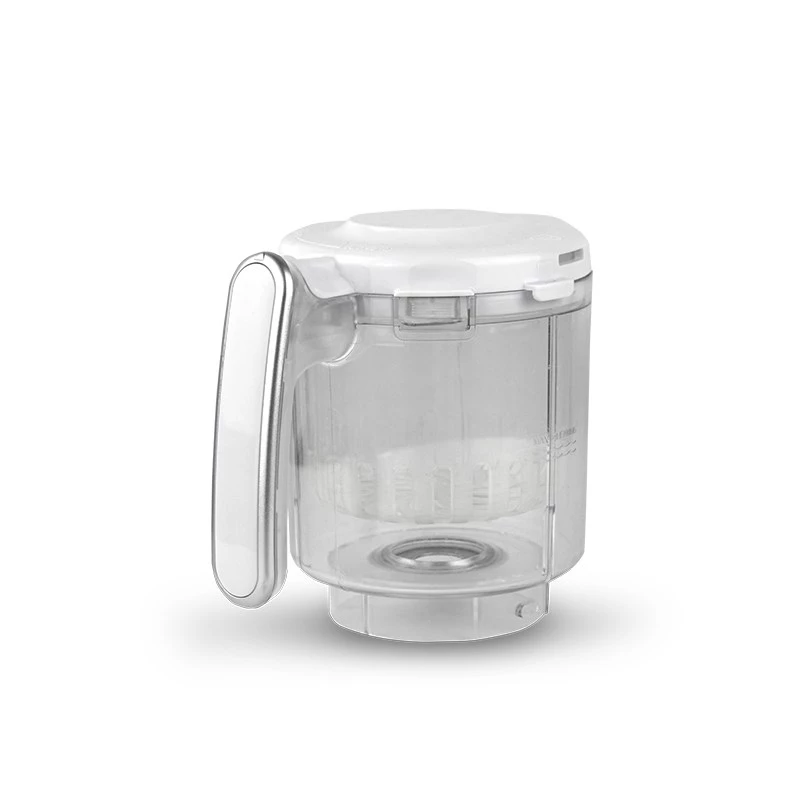 Robot de cozinha para bebé neno Cibo 300 W, tigela de 0,3 L, cozer a vapor e triturar, aquecer, cinzento/branco