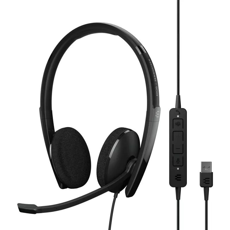 EPOS | SENNHEISER ADAPT 160T USB II Headset com fios escritório/call center USB Type-A preto