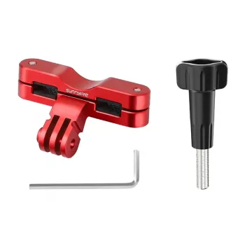 Suporte de bicicleta Sunnylife ZJ942-R para câmaras de ação – compatível com Insta360 GO 3S, Action 5 Pro, GoPro 13