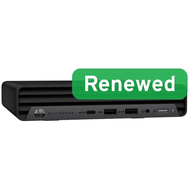 PC de secretária HP EliteDesk 800 G6 (recondicionado) – Intel i5-10500T, 16GB RAM, 256GB SSD, Intel UHD Graphics 630, WLAN, Windows 11 Pro