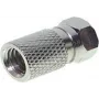 Ficha F coaxial ShiverPeaks 85012-A, diâmetro exterior do cabo 7,5 mm, porca sextavada grande