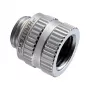 Conector de compressão reto PHANTEKS Glacier M-F G1/4 cromado rotativo — PH-RA_CR_MF