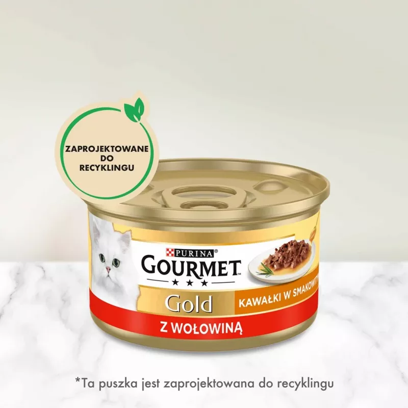 GOURMET Gold Sauce Delight vaca - comida húmida para gatos - 85 g