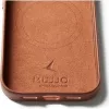 Mujjo Full Leder Case MagSafe capa para iPhone 17 Pro castanho