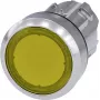 Botão de pressão Siemens atuador plano, aro frontal metal, amarelo brilhante SIRIUS ACT 3SU1051-0AB30-0AA0 1 un. (3SU1051-0AB30-0AA0)