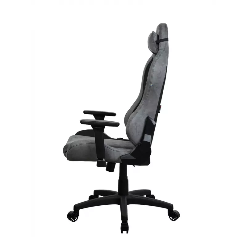 Cadeira gaming Arozzi Torretta SuperSoft antracite – design ergonómico, braços ajustáveis, encosto reclinável