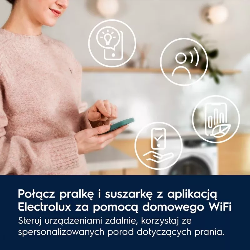Máquina de secar roupa Electrolux EW7D585UCP 8 kg bomba de calor, secagem por condensação