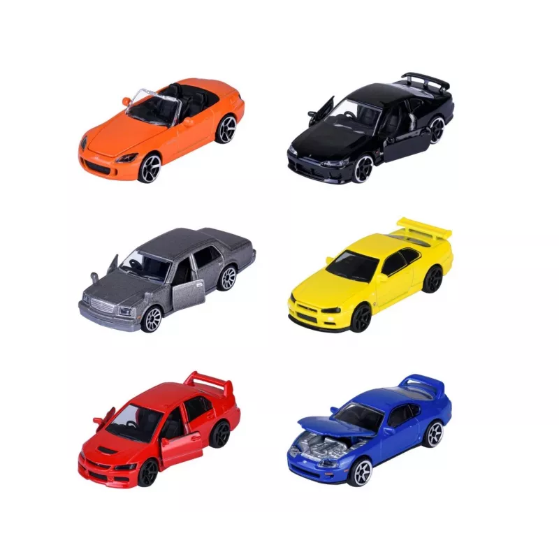 Conjunto de carros de brincar Majorette Japan Legends Premium sortido, 6 veículos, modelo 8502100000