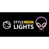 Lâmpada de mesa MANTA SNL86PK Style Neon Lights UFO rosa – lâmpada néon decorativa rosa