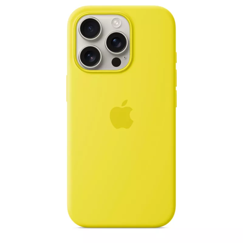 Capa de silicone com MagSafe para iPhone 16 Pro - Fruta-estrela