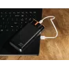 Carregador portátil TRACER EnerGen 20000 mAh, Power Delivery 20W, entrada USB-C, 2 saídas USB-A, suporte para 3 dispositivos, laranja