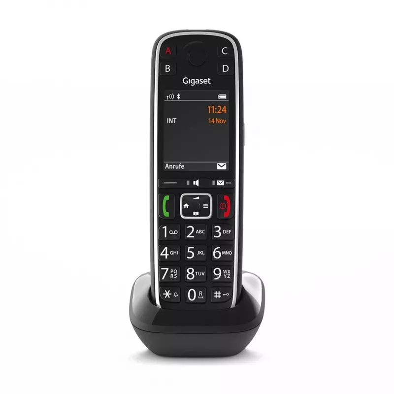 Telefone analógico/DECT Gigaset E720HX com identificação de chamadas preto