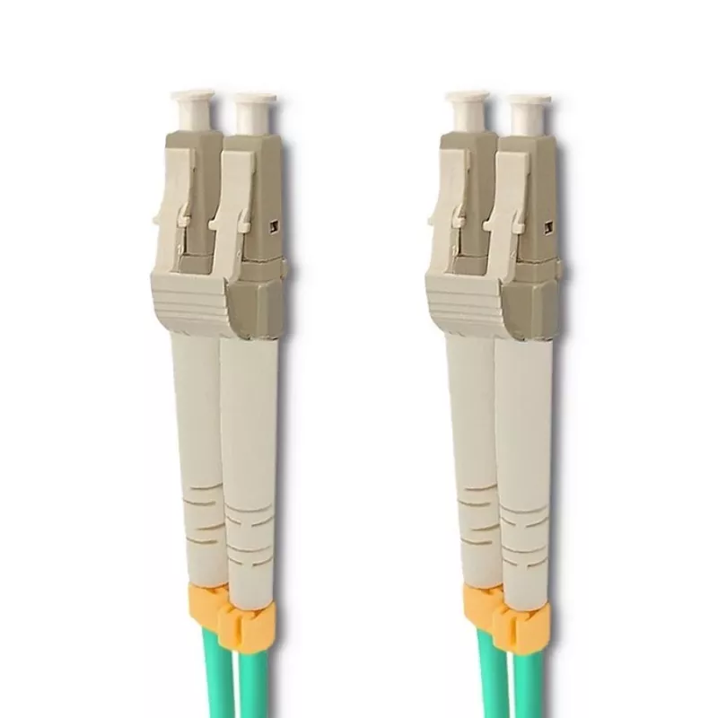 Cabo de fibra ótica Qoltec 54082 LC OM3 20 m aqua