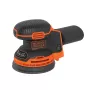Lixadeira orbital portátil Black & Decker BDCROS18N-XJ 12000 rpm preto, laranja