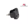 Adaptador de viagem de ficha UK EU PL