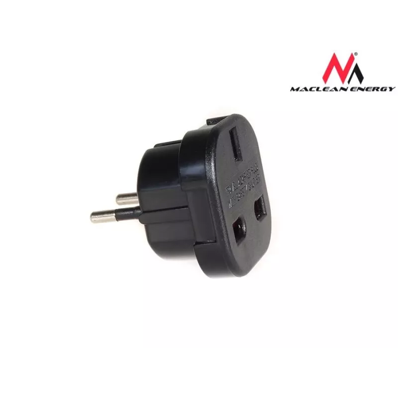 Adaptador de viagem de ficha UK EU PL