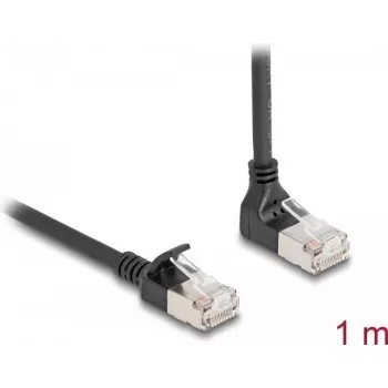 Cabo de rede DeLOCK RJ45 Cat.6A 1 m preto