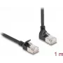 Cabo de rede DeLOCK RJ45 Cat.6A 1 m preto