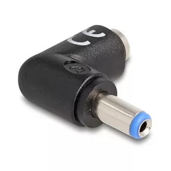 DeLOCK 80794 conector de cabo DC 5,5 x 2,1 preto macho/fêmea